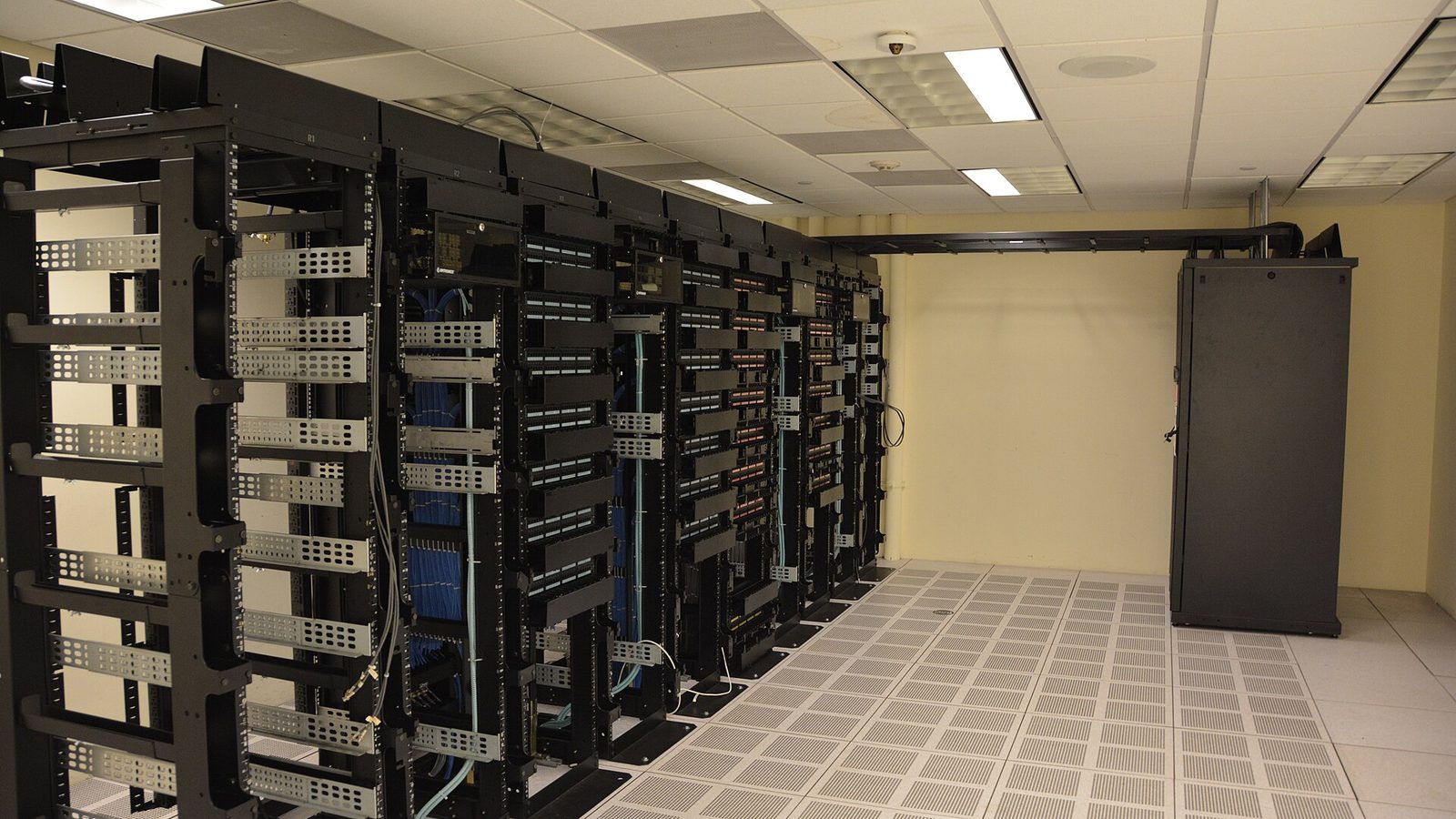 Server racks in a data centre